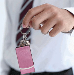 Fang Keychain Stun Gun and Flashlight with Bite, 60 Million Volts, Keychain Size, Spiked Design, LED Light, Rechargeable, Disable Pin, Aggressive Compact Defense