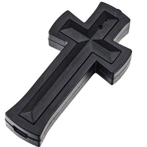 Cross Hidden Spy Camera with DVR, Wearable Crucifix Necklace Camera, 1920x1080 Full HD Video, Loop Recording, Built-in Rechargeable Battery, Discrete Surveillance, Motion Detection Ready